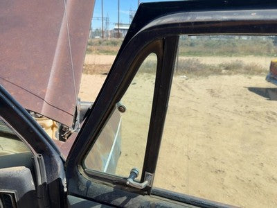 78-86 D150 Passenger Right Front Vent Window Small Door Glass With Frame Oem