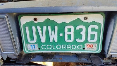 1984 Deville Sedan Fuel Tank Door With Hinge Gas Lid License Plate Bracket Mount