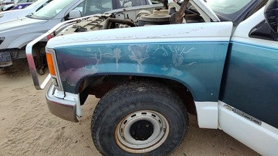 1988-1999 Chevy Silverado 1500 Driver Left Front Fender Oem White 15029229