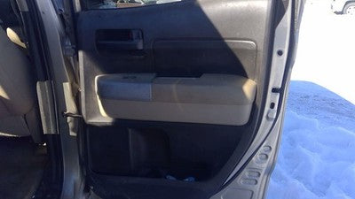 07-10 Tundra Passenger Right Rear Door Trim Panel With Switches Tan Extended Cab