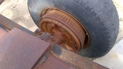 1978 Gmc 2500 Driver Left Rear Brake Backing Plate Assembly Oem