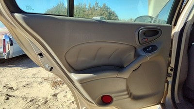 00-05 Grand Am Driver Left Rear Door Trim Panel With Switches Back Dark Taupe