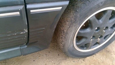 91 Mitsubishi Galant Vr-4 Passenger Right Moulding From Fender Trim Strip Green
