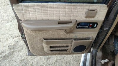1992-1994 Chevy Suburban Driver Left Rear Door Trim Panel With Switches Back Tan