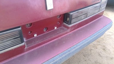 1990-1991 Olds Eighty Eight Tail Trim Panel Below Tail Lights Oem Red 25552895
