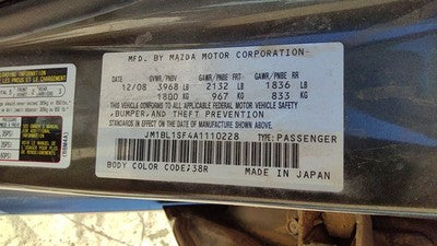 2010 Mazda 3 Complete Anti Lock Brake Pump Unit Oem Abs Module Assembly