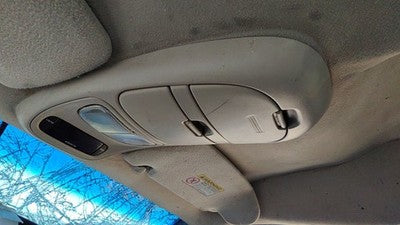 2000-2001 Dodge Dakota Center Overhead Console Dome Light Map Lamp Cubby Gray