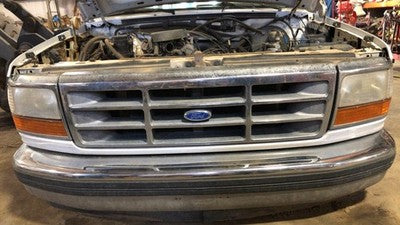 1992-1996 Ford F150 Complete Header Panel Grille Headlights Turn Signal Assembly