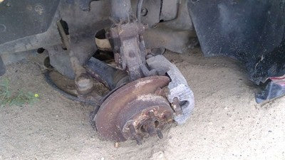 84-87 Fiero Passenger Right Rear Back Spindle Steering Knuckle with Wheel Hub
