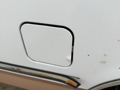 1997-1999 Ford F250 Fuel Tank Door With Hinge Gas Lid Oem Filler Tan White Dy