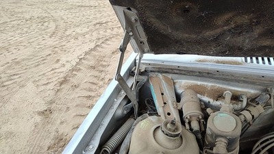 1985-1992 Volvo 740 Passenger Right Hood Hinge Assembly Oem Silver 35286780