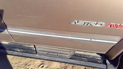 1995 Chevy Astro Passenger Right Front Moulding From Door Oem Trim Strip Brown