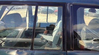 1991-98 Suzuki Sidekick Driver Left Rear Vent Window Back Door Glass With Frame