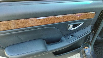 01-05 Hyundai Xg350 Driver Left Rear Door Trim Panel With Switches Back Black