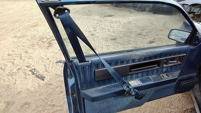 1989 Cutlass Calais Driver Left Front Seat Belt Retractor Shoulder Blue 2 Door