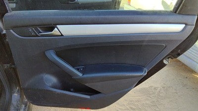 12-19 Vw Passat Passenger Right Rear Door Trim Panel With Switches Back Black Tb