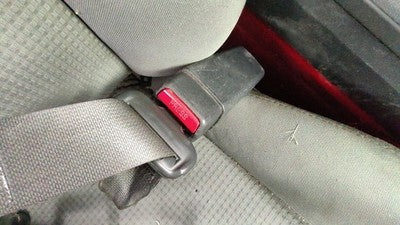 08-10 Charger Passenger Right Front Seat Belt Buckle Receiver Db Slate Gray