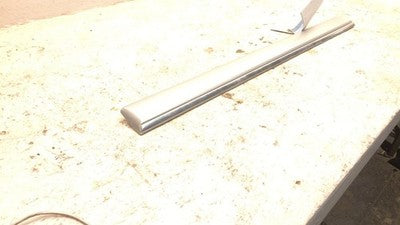 1997-2003 Audi A8 Passenger Right Rear Moulding From Door Back Trim Strip Silver