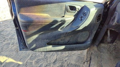2001 Dodge Caravan Driver Left Front Door Trim Panel With Master Switch Blue