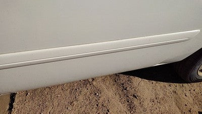 2007 Dodge Caravan Driver Left Rear Moulding From Door Back Trim Strip White Pw1