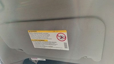 2005-2007 Cadillac Sts Driver Left Sun Visor Oem Gray 132 89023252