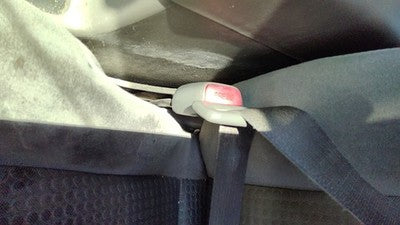 07-10 Nissan Sentra Driver Left Front Seat Belt Buckle Receiver Oem Charcoal W