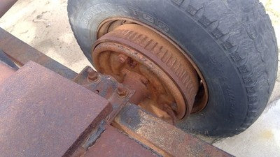 1978 Gmc 2500 Driver Left Rear Brake Backing Plate Assembly Oem