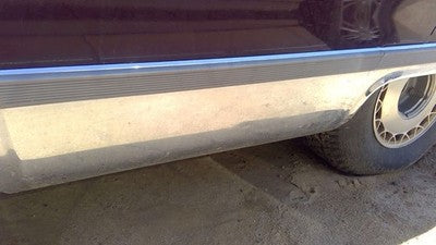 93 Cadillac Fleetwood Driver Left Rear Moulding From Door Back Trim Lower Chrome