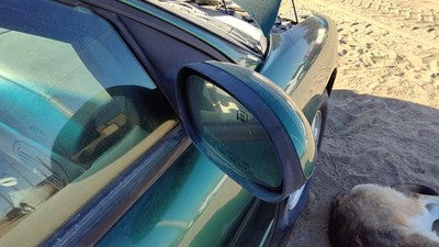 2000-2005 Ford Taurus Passenger Right Side Mirror Door Mounted Su Tropic Green
