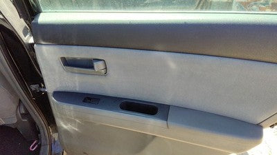 07-09 Sentra Passenger Right Rear Door Trim Panel With Switches Back Charcoal W