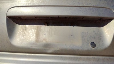 07 Caravan License Plate Trim Surround Panel Tail Trunk Finish Ps2 Bright Silver