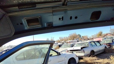 89 Olds Cutlass Cierra Passenger Right A Pillar Trim Windshield Post Panel Blue