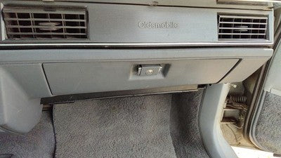 1990 Olds 88 Glove Box Assembly Complete Door With Latch Oem Gray