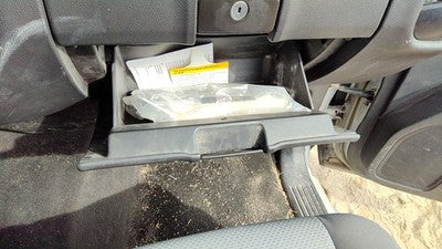 14-19 Silverado 1500 Lower Glove Box Assembly Complete Door With Latch H2r Gray