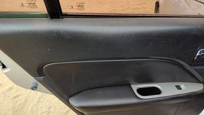 10-12 Fusion Driver Left Rear Door Trim Panel With Switches Back Charcoal Fw