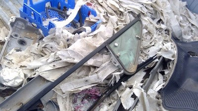87-89 D100 Ram Pickup Passenger Right Front Vent Window Small Door Glass W Frame