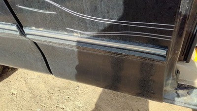 97 98 Ford F150 Passenger Right Rear Moulding From Door Back Trim Strip Black Ua