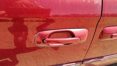 01-07 Town Country Passenger Right Rear Outside Door Handle Oem Back Red Prh