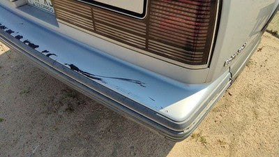 1990-1991 Olds 88 Silver Trim Strip Between Tail Lights And Bumper Oem Panel