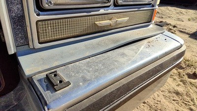 80-84 Deville Sedan Driver Left Below Headlamp Bumper Filler Front Blue Moulding
