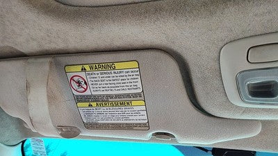 2000-2001 Legacy Outback Driver Left Sun Visor Oem Tan 040 92011Ae29aob