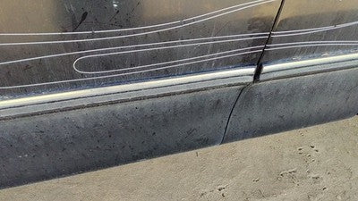 1997-1998 Ford F150 Driver Left Front Moulding From Door Oem Trim Strip Black Ua