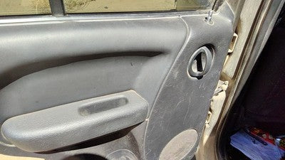 02-04 Jeep Liberty Driver Left Rear Door Trim Panel With Switches Back Gray Dv