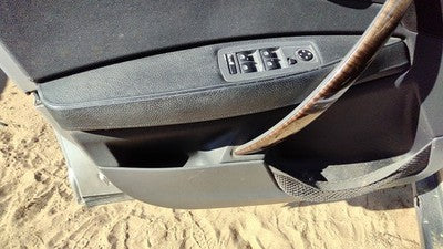 2004 Bmw X3 Driver Left Front Door Trim Panel With Master Switch Gray