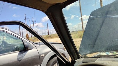 1997 Suzuki Sidekick Driver Left A Pillar Trim Windshield Post Panel Gray Gri