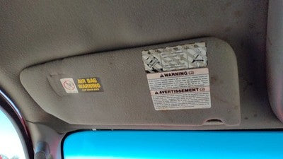 2002-2004 Ford F150 Driver Left Sun Visor Oem Gray 2L3Z1504105Eab