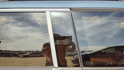 91-94 S10 Blazer Driver Left Rear Vent Window Back Door Glass With Frame Oem