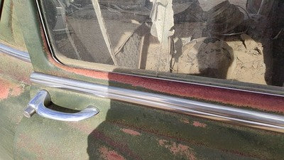 1953 Bel Air 150 Sedan Passenger Right Rear Moulding From Door Back Trim Chrome
