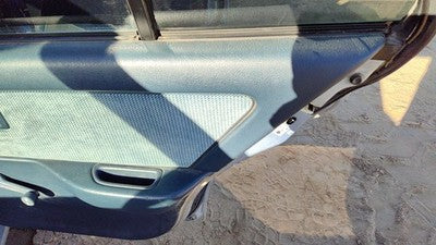 1989 Honda Civic Passenger Right Rear Door Panel Manual Windows Back Blue Sedan
