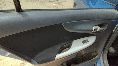 09 10 Corolla Driver Left Rear Inside Door Trim Panel Wth Switches Back Charcoal